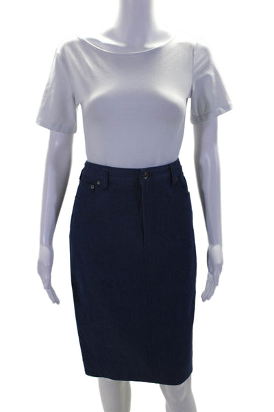 Altuzarra for J. Crew Womens Cotton Denim Five Pocket Pencil Skirt Blue Size 30