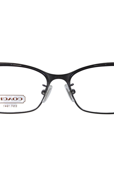 Coach Unisex Adults 9141 Burgundy Silver Frame Slip-On Eyeglasses