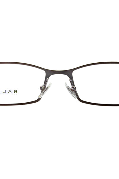 Ralph Lauren Unisex Adults 452 49 Rectangle Gold Frame Eyeglasses