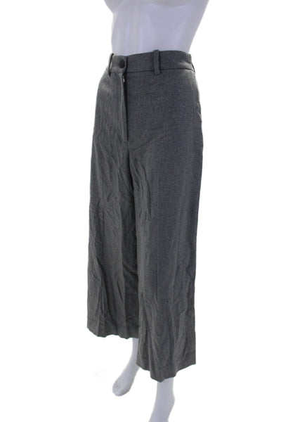 Rag & Bone Womens Wool Blend Two Pocket High-Rise Tapered Pants Gray Size 8