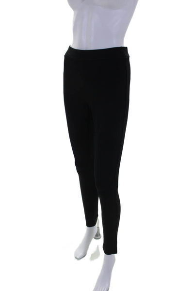 Theory Womens Stretch Elastic Waist Mid-Rise Ankle Leggings Black Size S