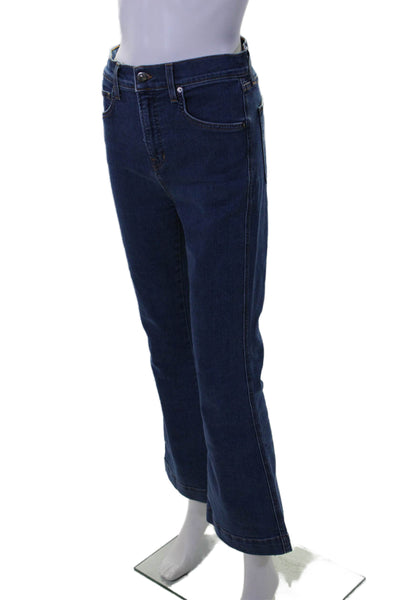 Veronica Beard Womens Cotton Button Bootcut Medium Wash Jeans Blue Size EUR 28