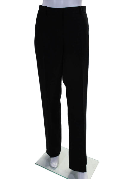 Theory Womens High Wasited Flat Front Pleated Dress Pants Black Size 8