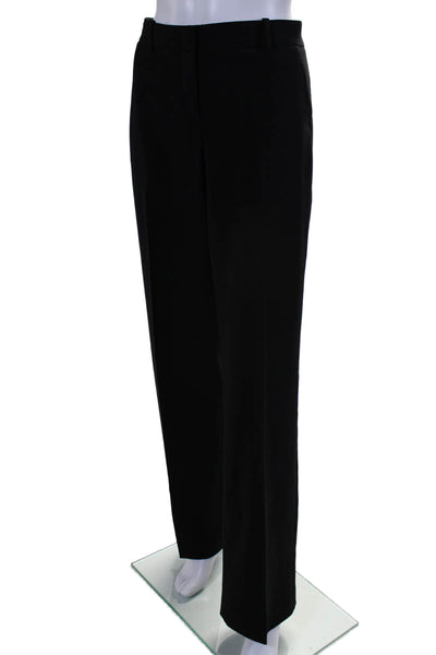 Theory Womens High Wasited Flat Front Pleated Dress Pants Black Size 8