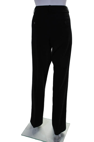 Theory Womens High Wasited Flat Front Pleated Dress Pants Black Size 8