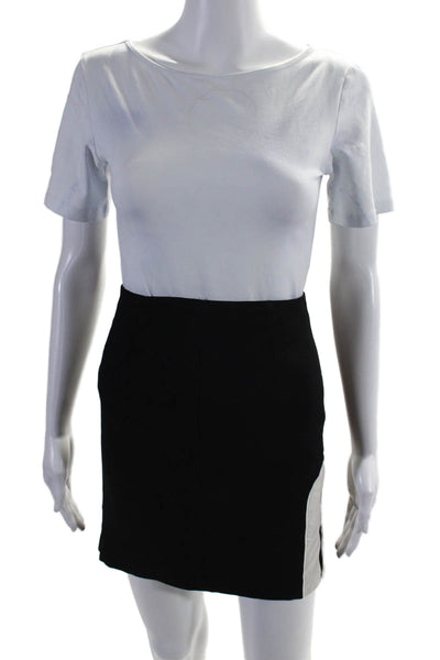 Moschino Cheap & Chic Womens CHIC Lined A-Line Short Skirt Black White Size 8