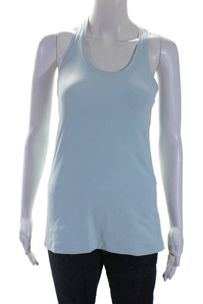 Lululemon Womens Round Neck Sleeveless Pullover Athletic Tank Top Blue Size M