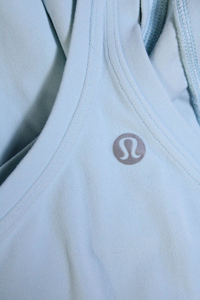 Lululemon Womens Round Neck Sleeveless Pullover Athletic Tank Top Blue Size M