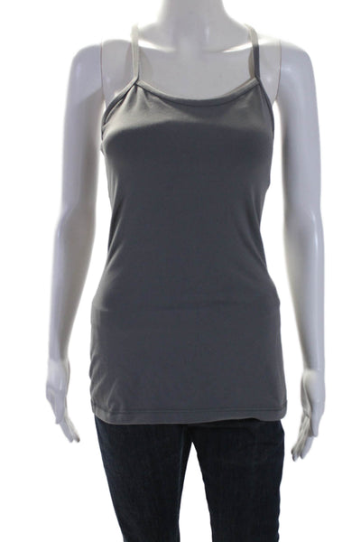 Lululemon Womens Sleeveless Round Neck Pullover Athletic  Tank Top Gray Size 6