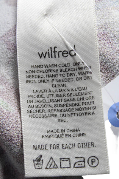 Wilfred Womens Sleeveless Square Neck Wide Leg Jumpsuit Multicolor Size Small
