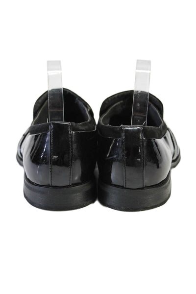 Giorgio Brutini Mens Patent Leather Slide On Dress Loafers Black Size 10 Medium