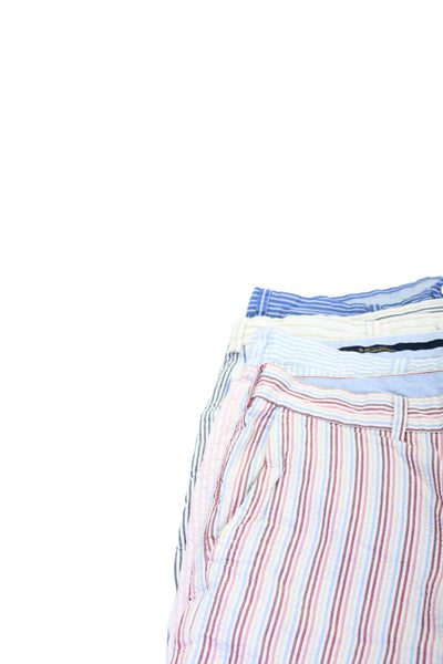 Brooks Brothers Mens Cotton Striped Print Bermuda Shorts White Size EUR 40 Lot 4