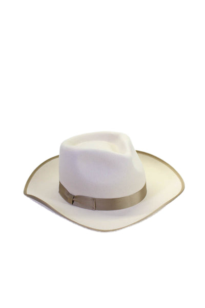 Gigi Pip Unisex Adults Classic SIngle Band Hat Wool Beige Size Medium