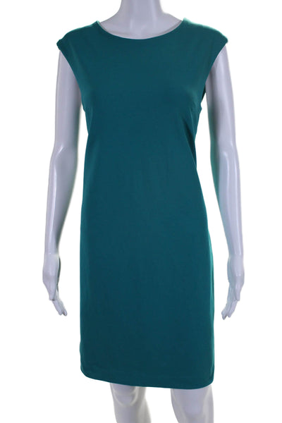 Cynthia Rowley Women's Round Neck Sleeveless A-Line Mini Dress Green Size 6