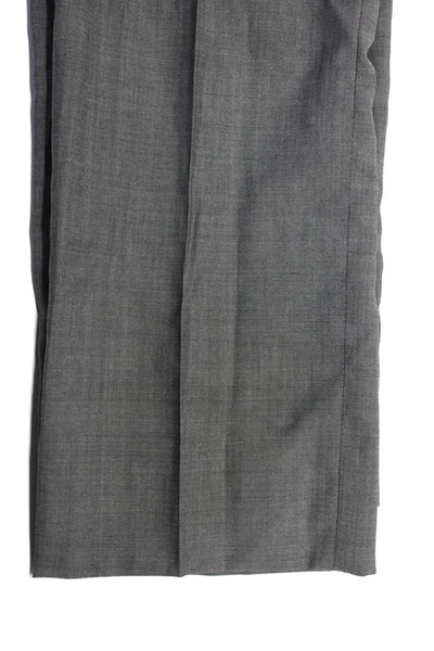 The Kooples Mens Flat Front Tapered Leg Dress Pants Gray Size 44