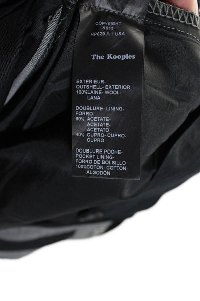 The Kooples Mens Flat Front Tapered Leg Dress Pants Gray Size 44