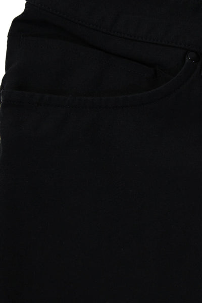 Lululemon Mens Mid Rise Slim Leg Flat Front Casual Pants Black Size 28