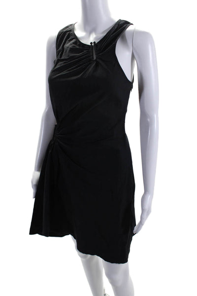 A.L.C. Womens Ruched Front Sleeveless Unlined Knee Length Dress Black Size 8