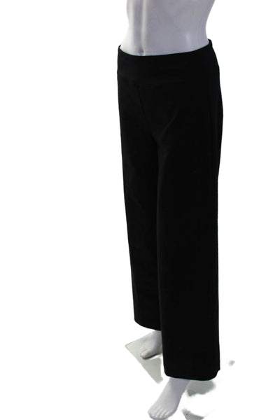 Elliott Lauren Womens Elastic Waist Slip-On Straight Dress Pants Black Size 4