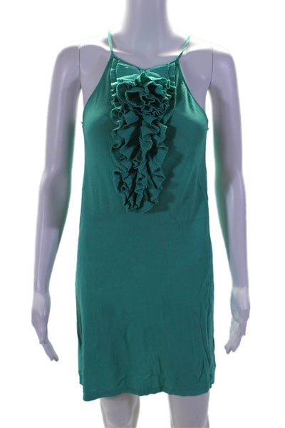 Catherine Catherine Malandrino Womens Spaghetti Strap Long Dress Green Small