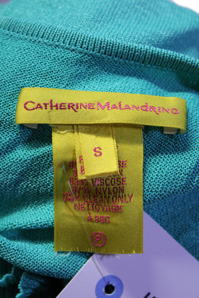 Catherine Catherine Malandrino Womens Spaghetti Strap Long Dress Green Small