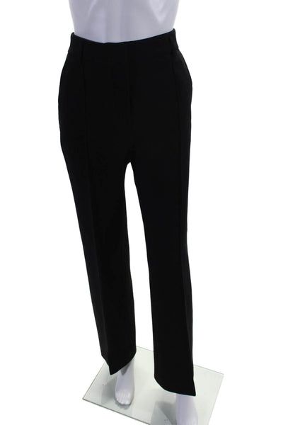 Dorothee Schumacher Women's Flat Front Straight Leg Dress Pants Black Size 2