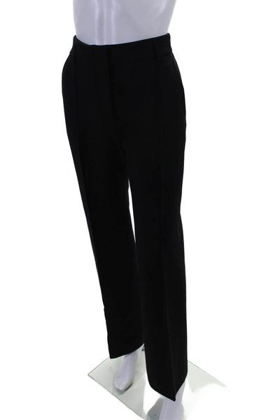 Dorothee Schumacher Women's Flat Front Straight Leg Dress Pants Black Size 2