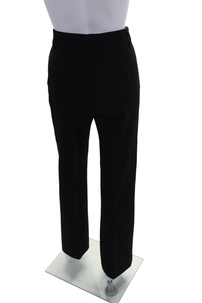 Dorothee Schumacher Women's Flat Front Straight Leg Dress Pants Black Size 2