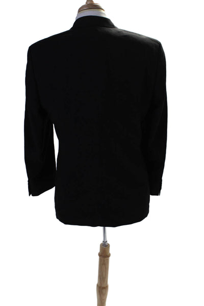 Boss Hugo Boss Mens Wool Collared Buttoned Long Sleeve Blazer Black Size EUR 40