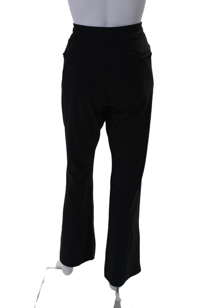 Athleta Womens High Rise Stellar Flare Leg Trouser Pants Jet Black Size 8