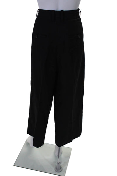 Athleta Womens High Rise Stellar Flare Leg Trouser Pants Jet Black Size 8