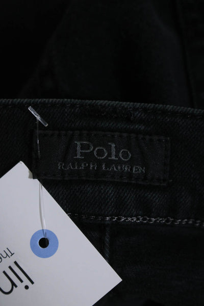 Polo Ralph Lauren Mens Denim Five Pocket Slim Fit Jeans Black Size 34X30