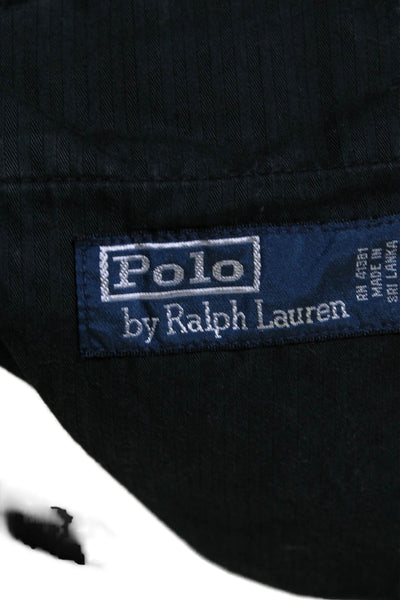 Polo Ralph Lauren Mens Cotton Black Drawstring 10" Inseam Shorts Size 38