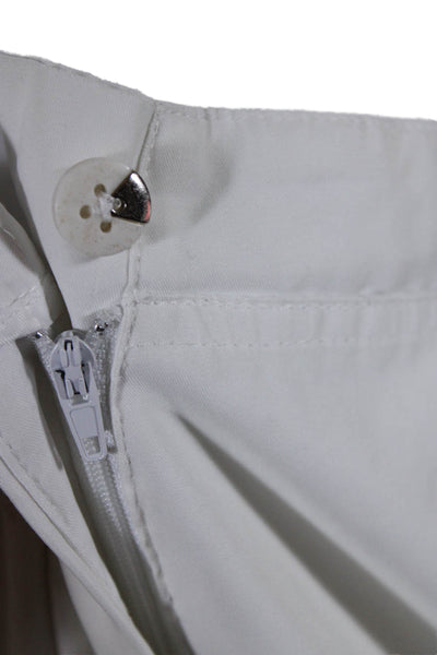 Jamie Sadock Womens Button Closure High-Rise Cargo Shorts White Size 14