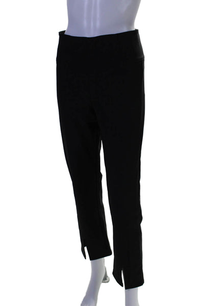 Athleta Women's Zip Closure Flat Front Straight Leg Dress Pants Black Size 6