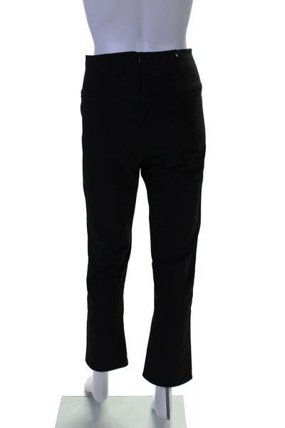 Athleta Women's Zip Closure Flat Front Straight Leg Dress Pants Black Size 6