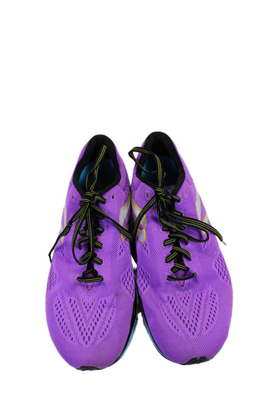 Newton Womens Mesh Knit Lace Up Kimset 9 Running Sneakers Purple Size 11US 42.5E