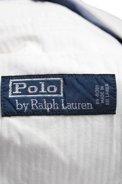 Polo Ralph Lauren Mens Flat Front FOur Pocket Single Pleat Shorts White 36W