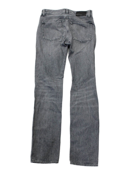 Boss Hugo Boss Mens Cotton Mid Rise Candiani Straight Leg Jeans Gray Size 30