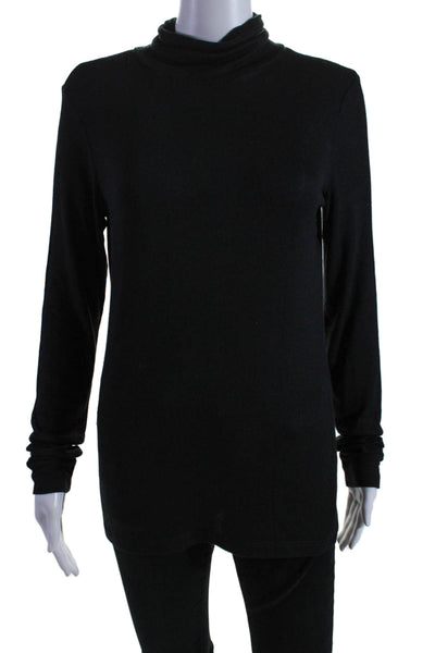 Soft Joie Womens Long Sleeve Rib Knit Turtleneck Black Size Medium