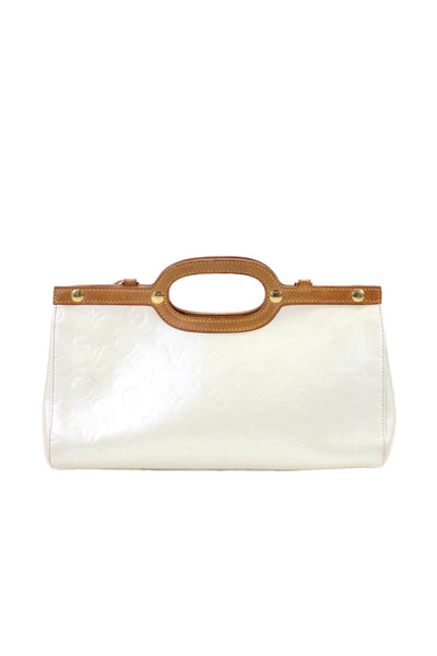 Louis Vuitton Womens Beige Roxbury Drive Perle Monogram Vernis Bag Handbag