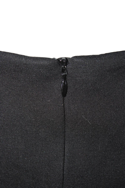 Akris Punto Women's Hook Closure Lined A-Line Mini Skirt Black Size 8