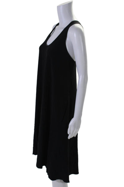 Helmut Lang Womens Scoop Neck Sleeveless A Line Dress Black Size XS