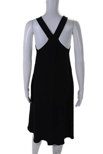 Helmut Lang Womens Scoop Neck Sleeveless A Line Dress Black Size XS