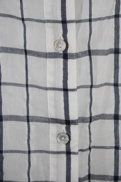 Elizabeth and James Women's Long Sleeves Button Up Blouse Plaid Size XS