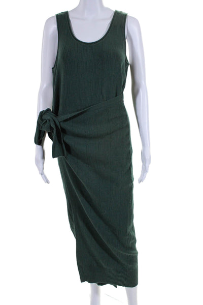 Modern Citizen Womens Green Scoop Neck Tie Front Sleeveless Shift Dress Size XL