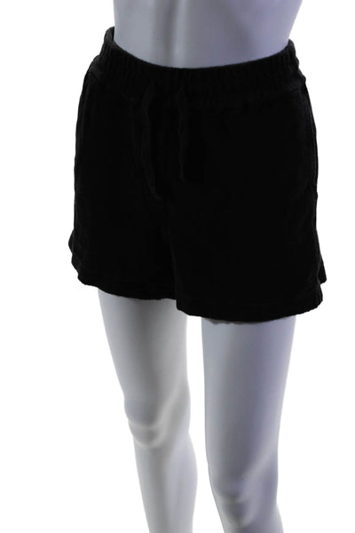 & Other Stories Women's Elastic Drawstring Waist Pockets Shorts Black Size XS