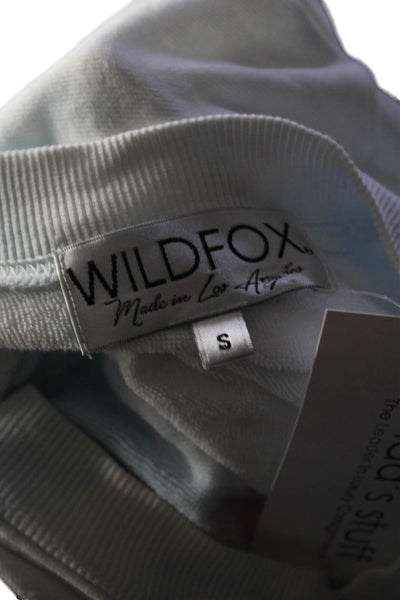 Wildfox Women's Crewneck Long Sleeves Graphic Pullover Sweatshirt White Size S