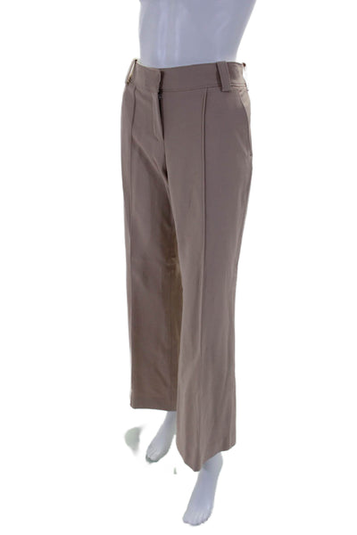 A.L.C. Womens High Rise Flare Leg Dress Pant Trousers Bare Pink Size 4