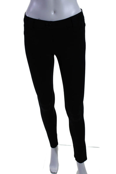 Theory Womens Stretch Low Rise Pull On Skinny Leg Jeggings Black Size PP